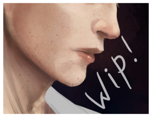 Drawing in progress.Yes, another profile. I really like the profile of Connor.