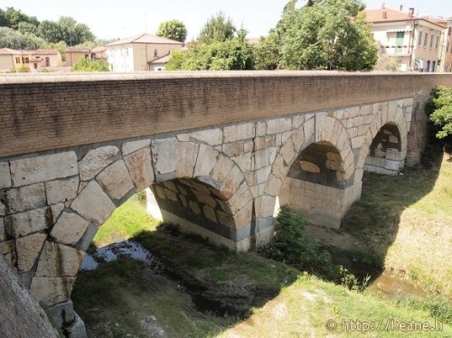 hehasawifeyouknow:Bridge over what is now the Rubicon. It wasn’t till quite recently that the Fiumic
