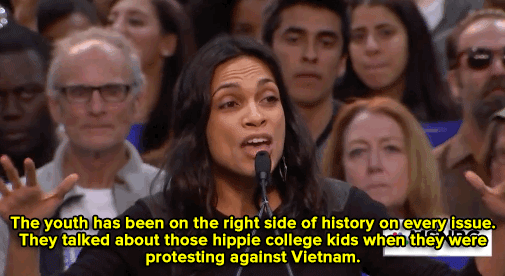 micdotcom:  Watch: Rosario Dawson introduces Bernie Sanders with passionate speech.  