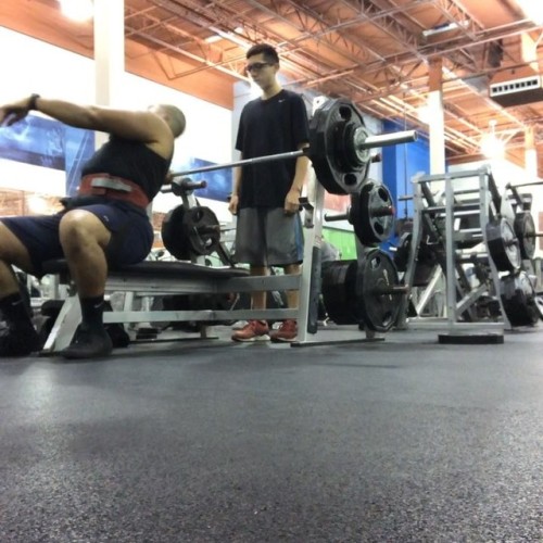 Bench Was Too Awesome Yesterday, Top Set 1x260x5 (PR Rep) And It Went Up Very Well!!! After That 5x250x5