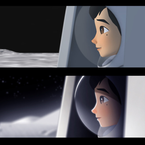 Some examples of final animation w/ the color keys I painted over the shots. Our lighting & comp