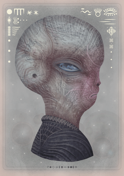 fairytalesandvampires:  Portraits of the Grey Alien Species Personal Project  / 2013