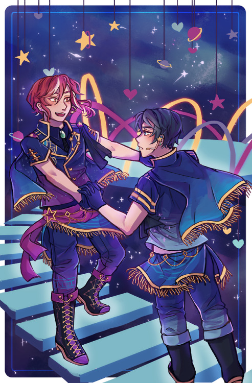 my piece for @enstarsrarepairzine! you can buy physical or digital copies here! all profits will go 