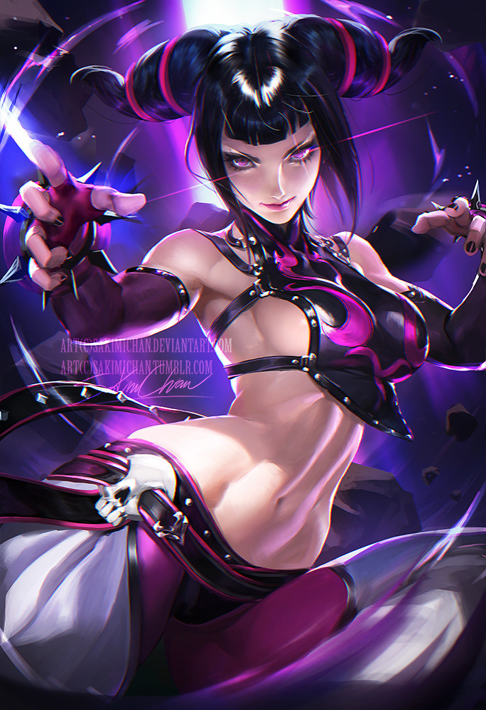 sakimichan:   Finally got around to painting the Awesome Juri ! love love love her