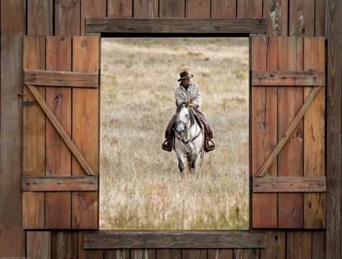old-hopes-and-boots: On The Range, by John Bielick  I have that photo frame too 