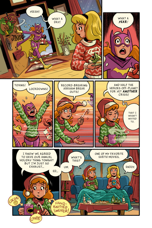 Merry Christmas Eve! Here’s this year’s annual Batgirl Supergirl holiday comic. I know I