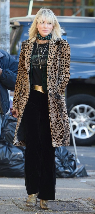 xfilesbaby: oceans8-updates: Cate Blanchett’s outfits in Ocean’s 8 (part2) I’ve never been gayer H