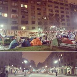 enfrentedemi:  Toma de espacio público de estudiantes universitarios / Paseo Bulnes - Chile #nottp #reformaeducacional  (en Santiago, Chile)