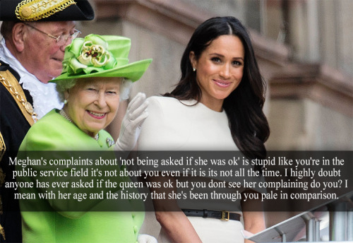 “Meghan’s complaints about ‘not being asked if she was ok’ is stupid like you&rsqu