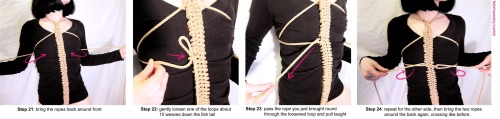 Shibari Tutorial: Fishbone Bodysuit♥ Always practice cautious kink! Have your sheers ready in case o