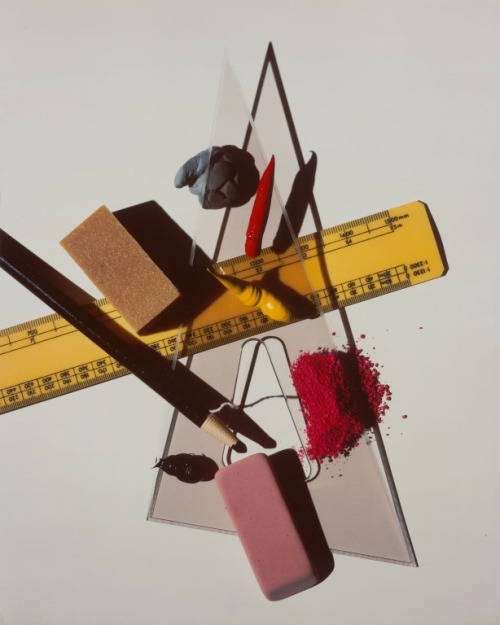 joeinct:  Still Life with Triangle and Red Eraser, New York, Photo by Irving Penn, 1985