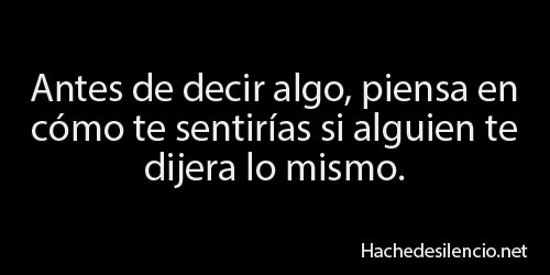 ...al final del día, uno siempre está solo.