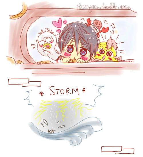 racyue:  The Little MerHaru-chan ! Was it a dream ? Haru’s favorite movie…