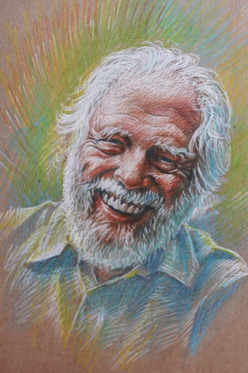Alexander Shulgin 20x30 cmPaper, watercolour pencils 2014