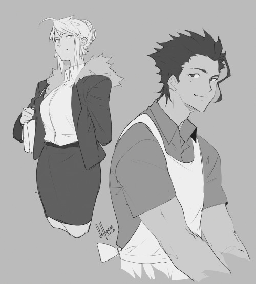 Cúcu doodles + lartoria and diarmuid uwu