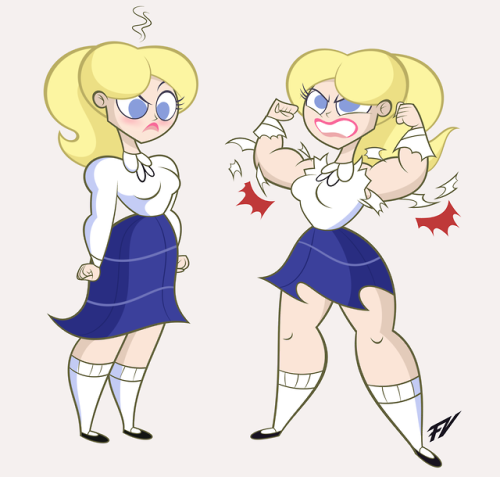  I came up with an idea for an outfit for Vanessa, which would be a kind of school uniform or elegan