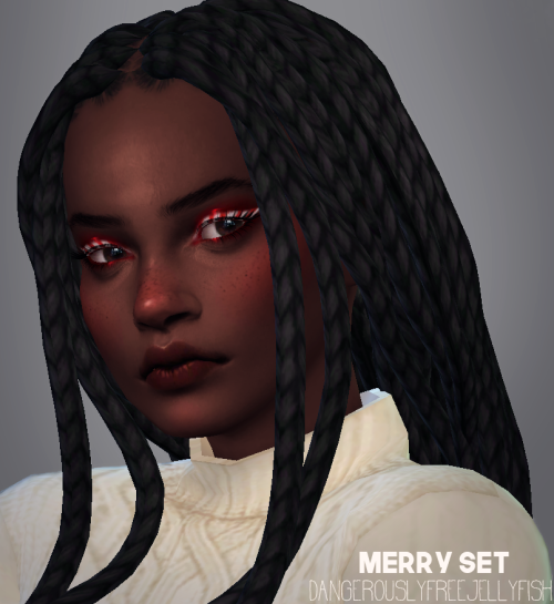 dangerouslyfreejellyfish: Merry Set  Eyeshadow, Eyeliner &amp; Blush Happy Holidays! I