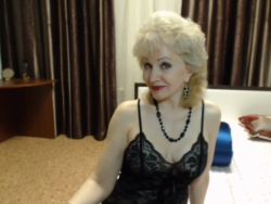 Sexy russian granny in a black negligeâ€¦very