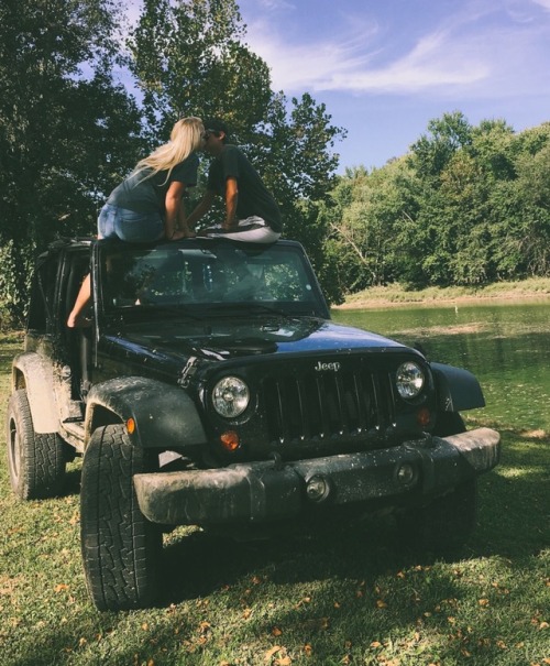 Always taking the jeep to different places 