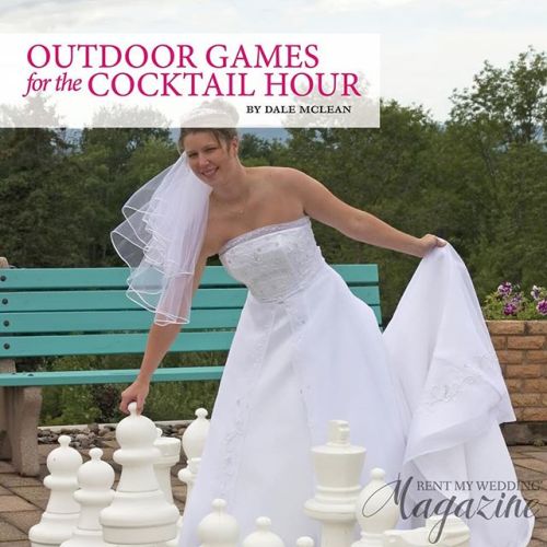 Get expert advice on great outdoor cocktail hour games from @dalethehost featured in @RentMyWedding 