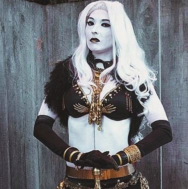 Swipe right for full photo  Lady death Warrior Strong - @josrivx  - @ladydeathofficial  - Wig from :