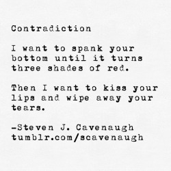 scavenaugh:  Contradiction