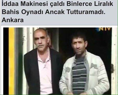 İddaa makinesi çaldı...