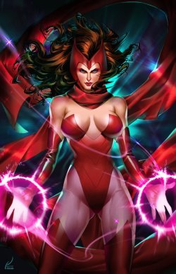 extraordinarycomics:  Scarlet Witch by Kevintut.