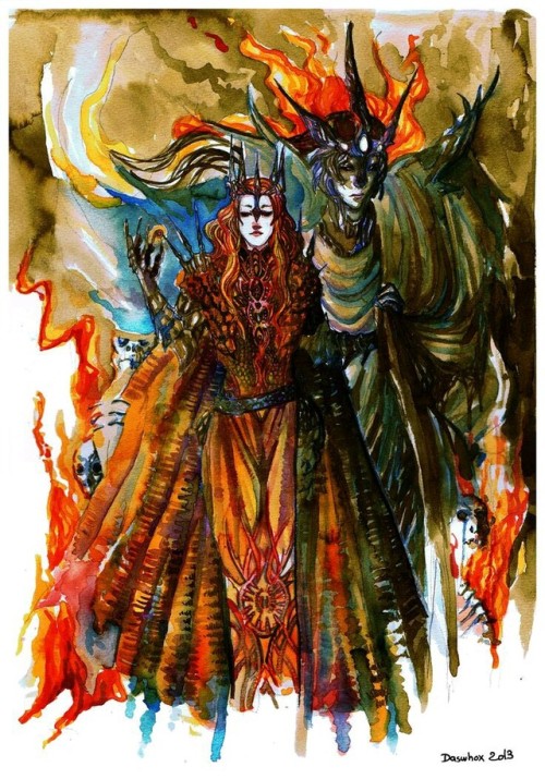 yuans-samurai-kathu: Sauron and Melkor