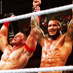 r-keith:  Best Team Ever ! Randy Orton &amp; John Cena  Hottest Team Ever!