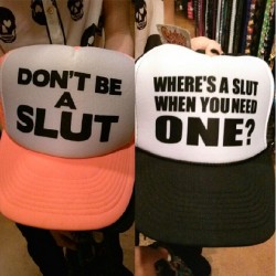 emmablowguns:  The life of a straight boy summed up in two overpriced hats 