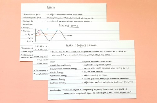 Some Physics-flashcards I Made For My Big Exam Tomorrow (wish Me Luck)