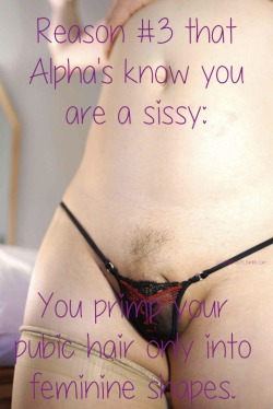 Most sissies begin their feminization by