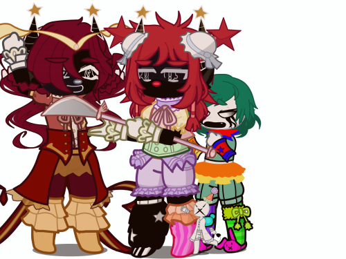 Some Gacha Life 2 Inky, Nova, Flare, And Party Favor For The Soul
