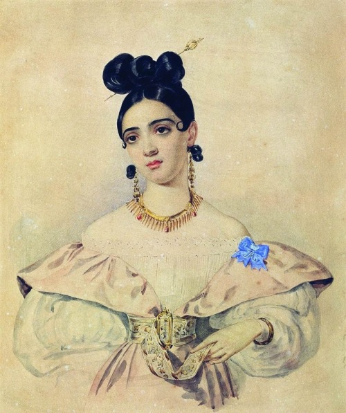 Princess Anna Abamelek-Lazareva by Alexander Briullov. 1835-38