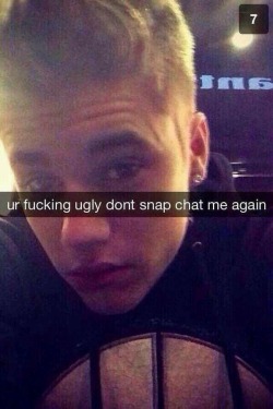 llttlemermaid:  Justin Bieber finally responded to my snapshats omfg!! :) 