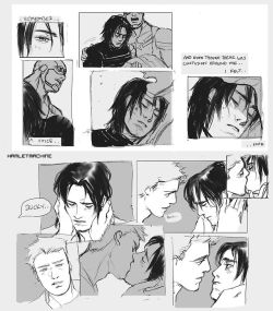 I went to a con recently and tried sketching Steve x Winter Soldier when I got a chance at the table- I thought I&rsquo;d scan them in! There isn&rsquo;t really a solid narrative here, just some ideas inspired by Ono and Roo!