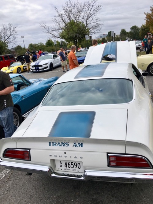 1972 Pontiac Trans Am with a 300 horsepower 455 H/O under the hood. I actually don’t recall if this 