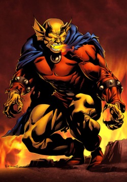 Kalelsonofkrypton:  Etrigan The Demon By Robert Atkins, Color By Simon Gough.