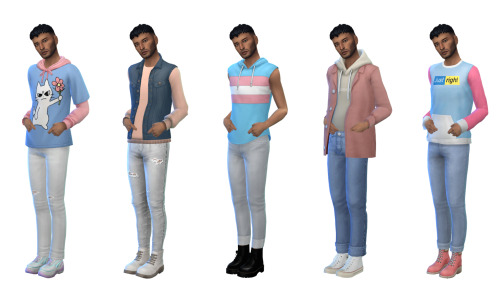 HAPPY PRIDE MONTH!! As promised, here is my trans man lookbook&lt;3 Links and tags below the cut as 