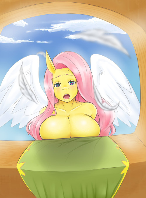 rozencruzart:  Some doodle from last night I wanted to have fun with. Tried a different coloring method this time. Fluttershy looks really angelic. Wasn’t really my intention, but hey. Here’s a heart eyes as well. Enjoy~