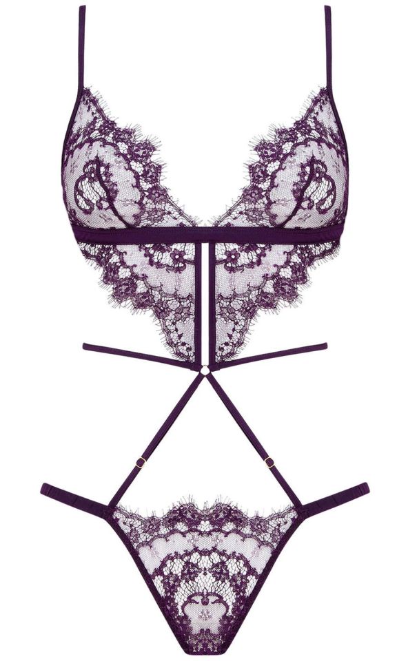 coco de mer lunaria playsuit in purple #coco de mer #luxury lingerie # ...