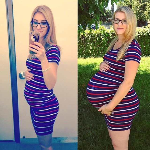 Blonde Pregnant Teen