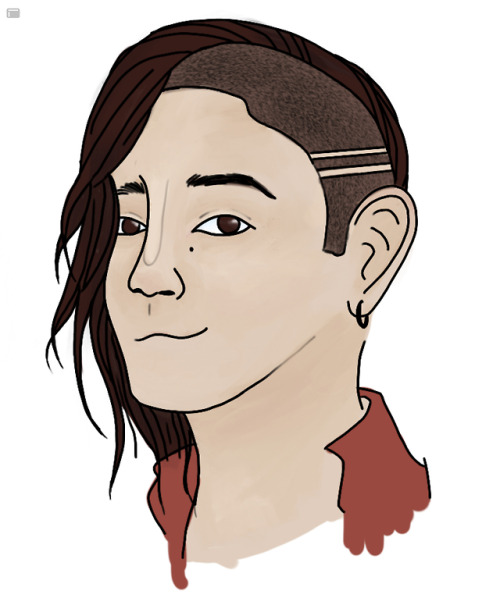 halleluland: [ID: A digital drawing of Hollis from TAZ: Amnesty. They’re an Asian-America