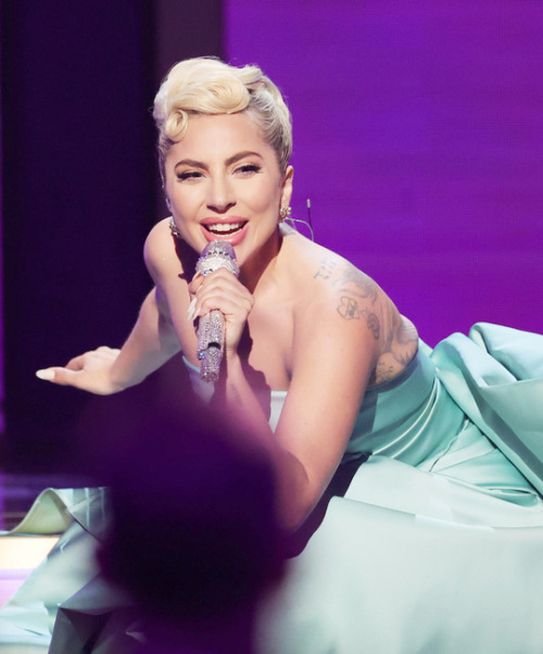 Lady Gaga.Live at 64th Annual Grammy Awards in Las Vegas.