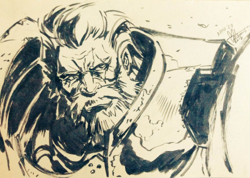  Torbjörn and Reinhardt in brush pen