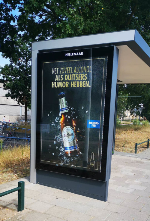 As much alcohol as Germans have humor - nice one ;)