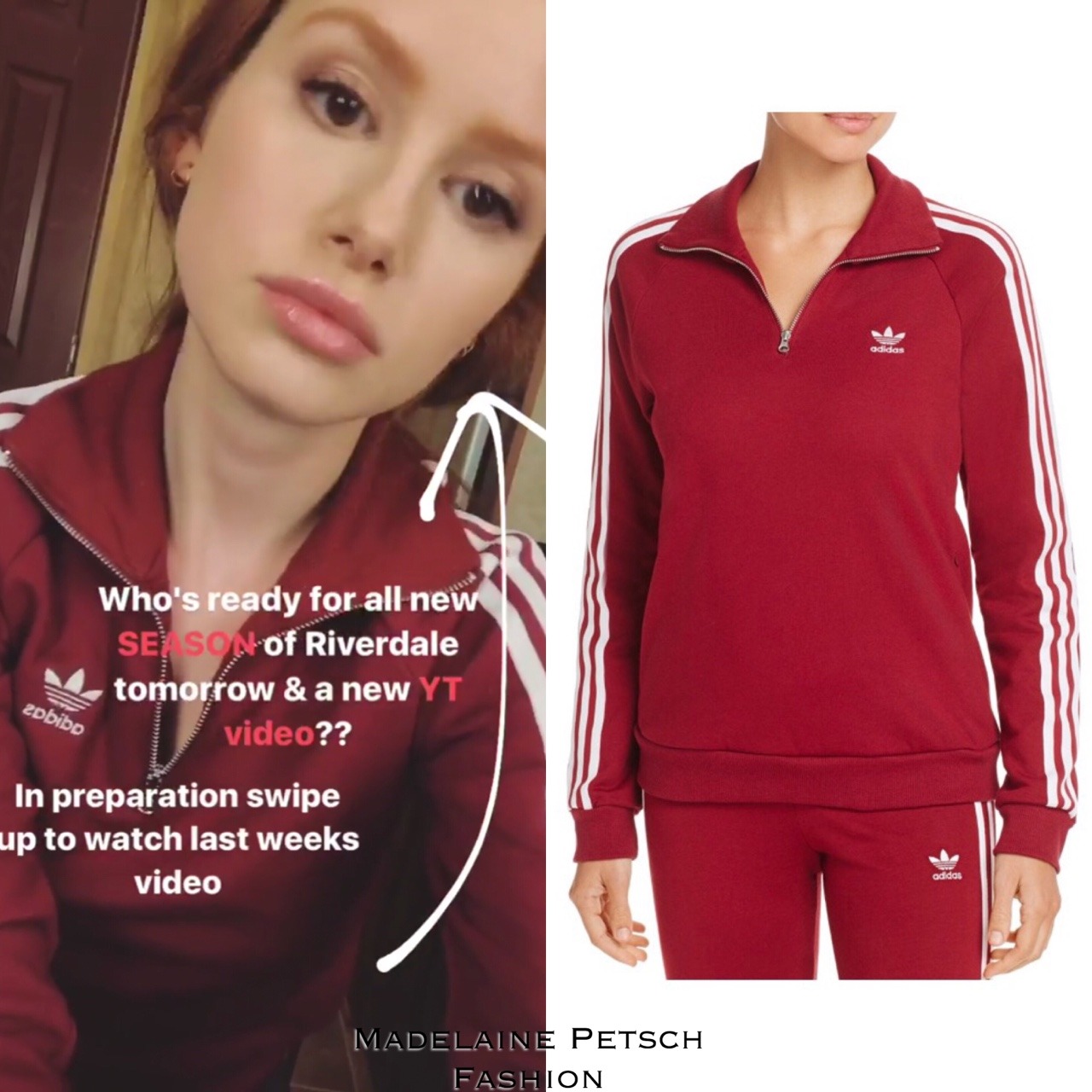 Madelaine Petsch Fashion — Instagram Stories. Madelaine wore her Louis