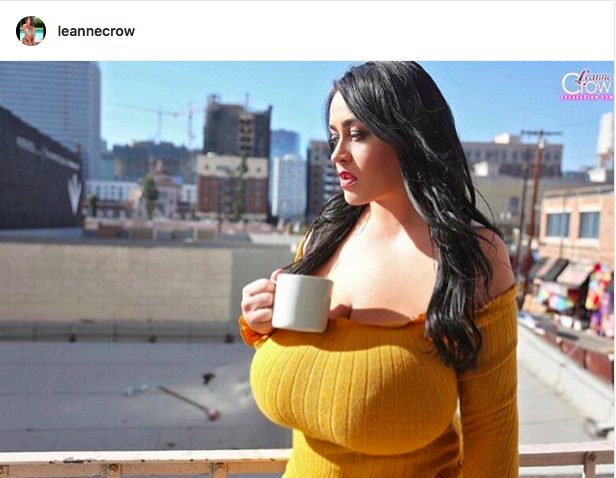 Busty babes on Instagram who don&rsquo;t stare at the camera - Leanne Crow. 