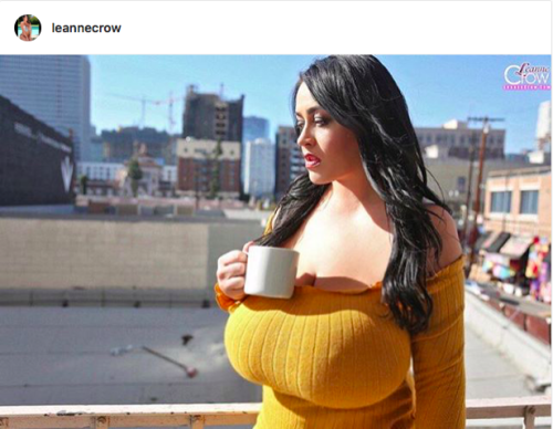 Busty babes on Instagram who don’t stare at the camera - Leanne Crow. 